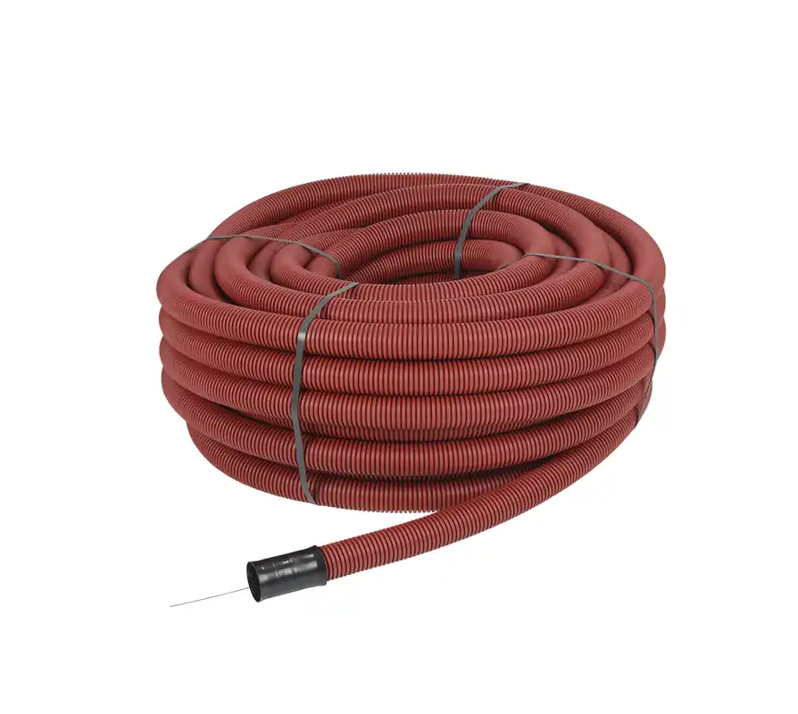 Značkový FRÄNKISCHE Trubka ohebná KABUFLEX R  90, bezhalogenová, PE, rudá