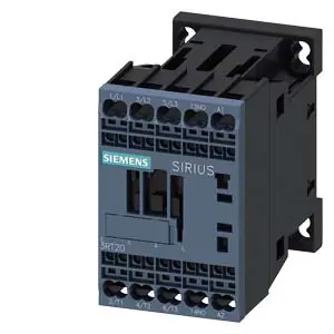 Zlevněný SIEMENS Stykač AC-3, 12A/5,5kW/400V, 3pólový, AC 110V/50Hz 120V/60Hz 1 NO, pružinová svorka