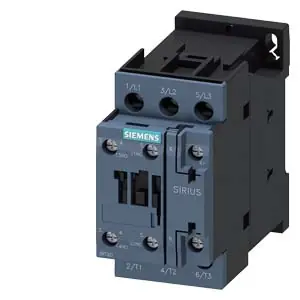 Zlevněný SIEMENS Stykač AC-3, 32A/15kW/400V, 3pólový, AC 400V/50Hz 1 NO + 1 NC, šroubová svorka