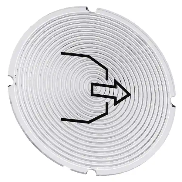 Zlevněný SIEMENS Štítek vložený pro tlačítko prosvětlené, kulatý, mléčná barva, symbol: foukat