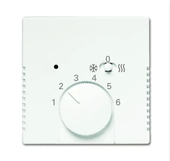 Vysoce Kvalitní ABB Kryt termostatu pro topení chlazení, s posuvným přepínačem  2CKA001710A4051