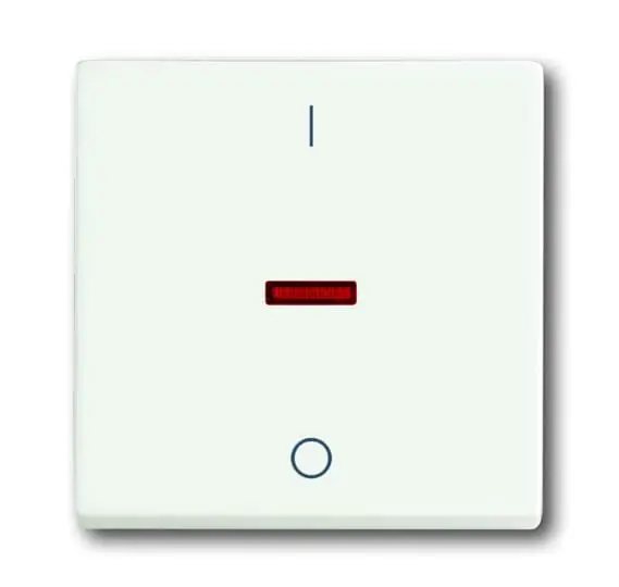 ABB FUTURE Ovladač 2CKA001751A3028 spínače jednoduchý, s potiskem I/0, s červeným průzorem, mechová bílá, 1788-884 Akční Cena