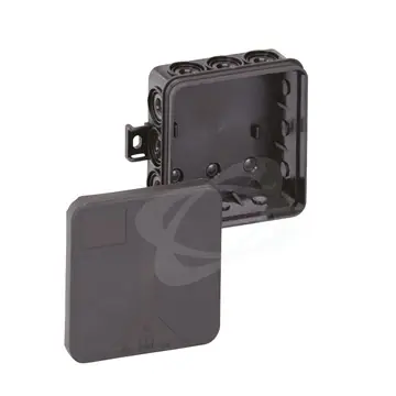 Trendový Krabice 85x 85x 37 IP55 Spelsberg černá bez svorkovnice i