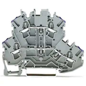 Svorka řadová 2,5(4,0) šedá 2002-2208 čtyřvodičová dvoupatrová Prémiový