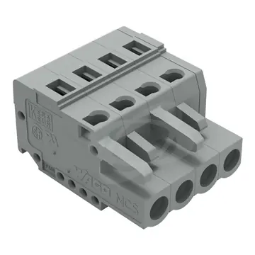 Konektor 4-pól. šedý 5 mm Garance Vrácení Peněz