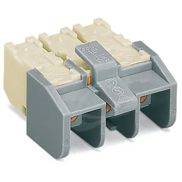 Vysoce Kvalitní Konektor svítidlový 3-pól.bílý/šedý