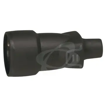 Velkoobchod Zásuvka pohyblivá gumová přímá IP44 černá 50446