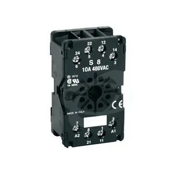 Značkový Patice 31S8 8-kolíková patice upevnění šrouby nebo na DIN