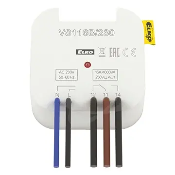 Pomocné relé řady VS, 1x16A přepínací, AC 230V VS116B/230 Luxusní
