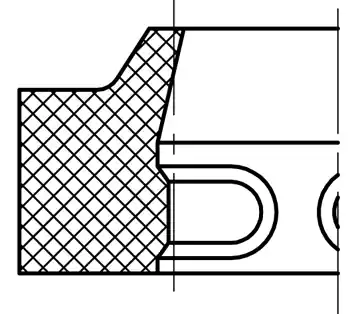 Zlevněný Stírací kroužek AE40 24x32,6x5,3/7 NBR90 DIN Rubena